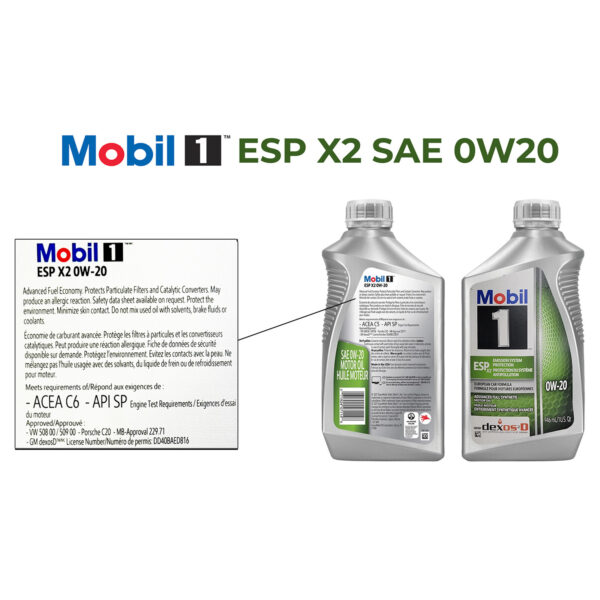 MOBIL 1 ESP X2 0W20 ENGINE OIL (1 QUART) - Image 2