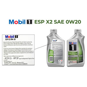 MOBIL 1 ESP X2 0W20 ENGINE OIL (1 QUART)